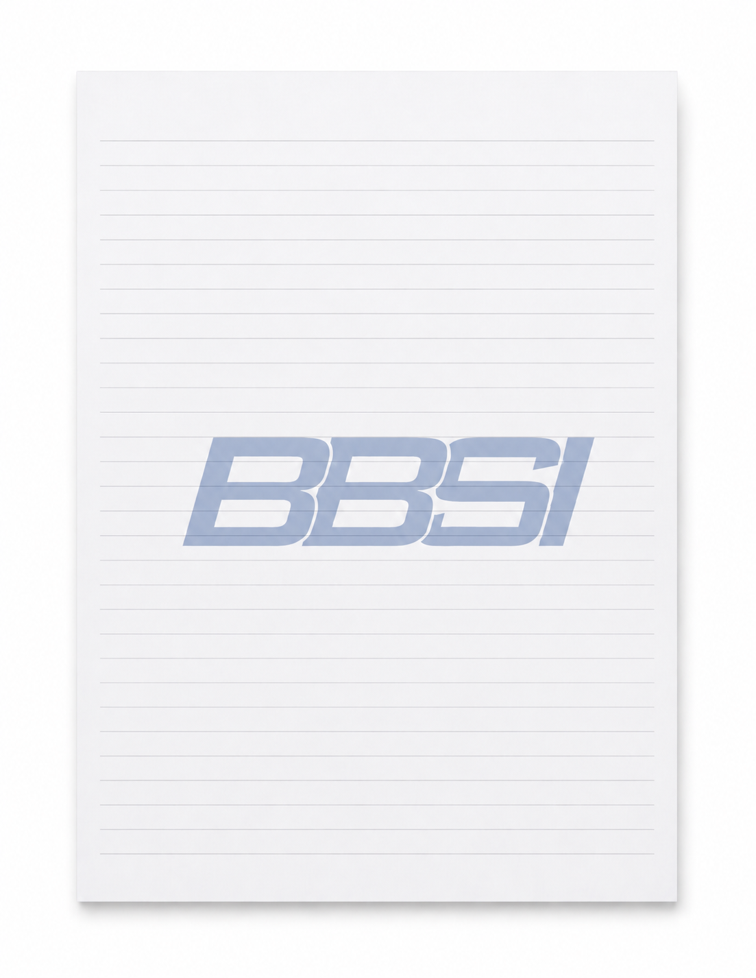BBSI Full-Color Notepads - 25 Sheets (8.5" x 11")