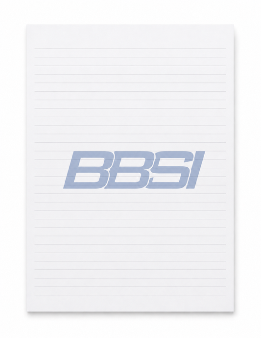 BBSI Full-Color Notepads - 25 Sheets (8.5" x 11")